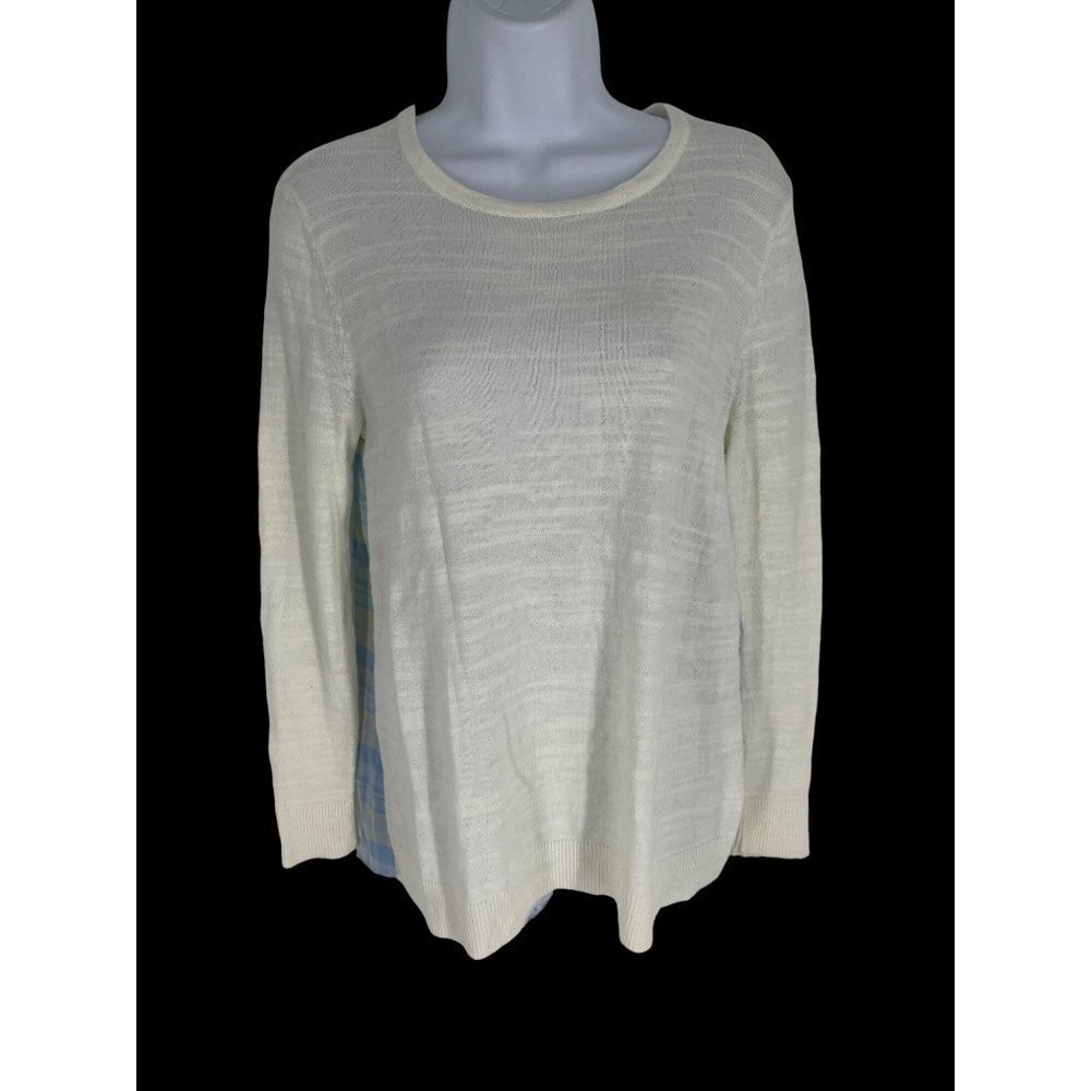 Vineyard Vines Long Sleeve Round Neck Multi Texture Pullover Top Size XS